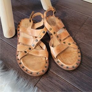 Bed Stu Kavala Strappy Studded Sandals Size 8
